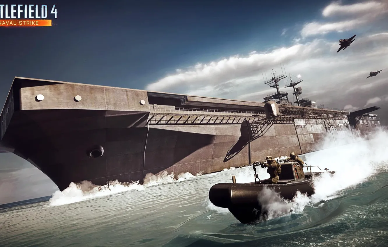 Photo wallpaper boat, Electronic Arts, Battlefield 4, naval strike