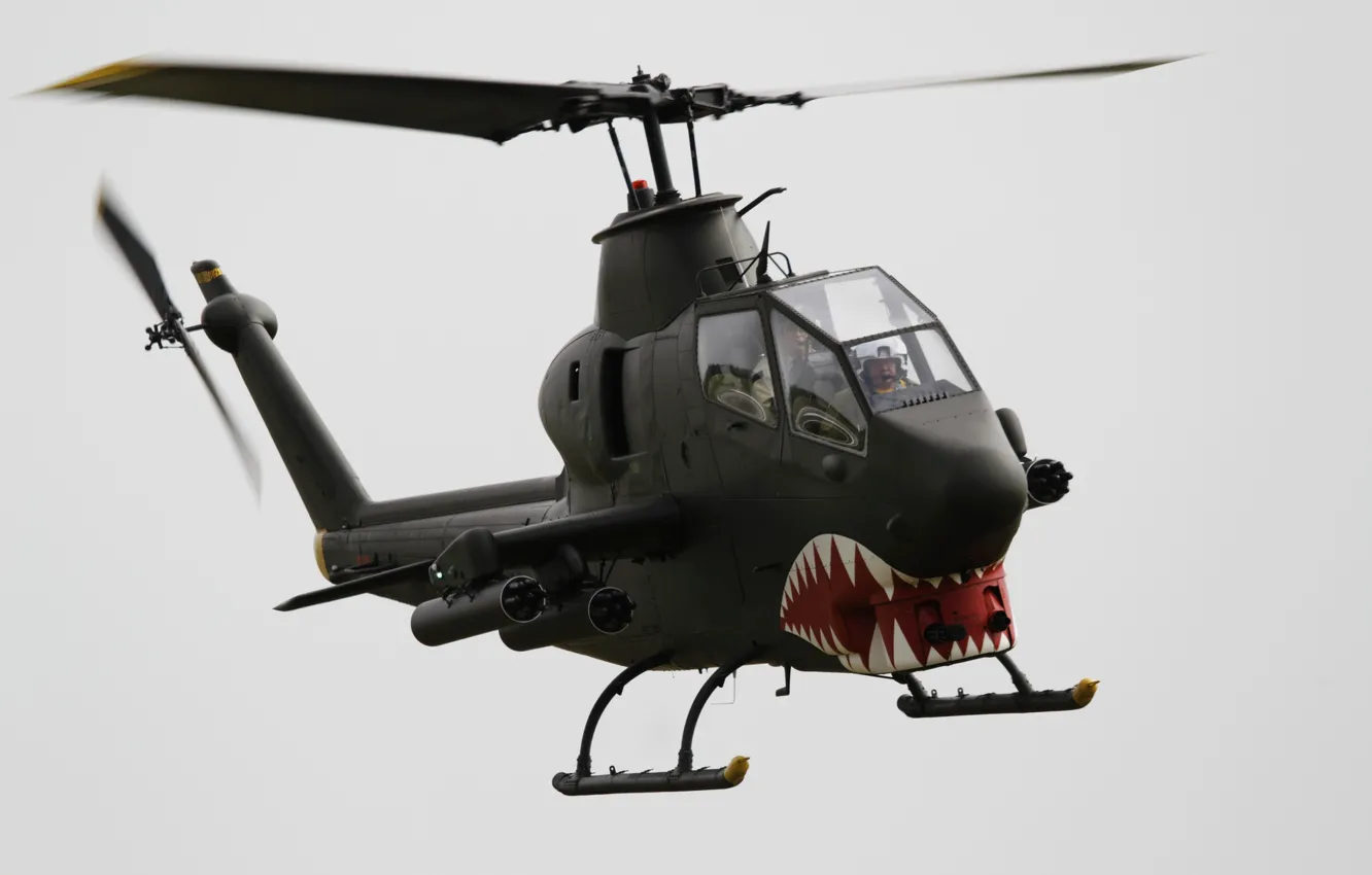Photo wallpaper Cobra, Attack helicopter, Bell TAH-1P