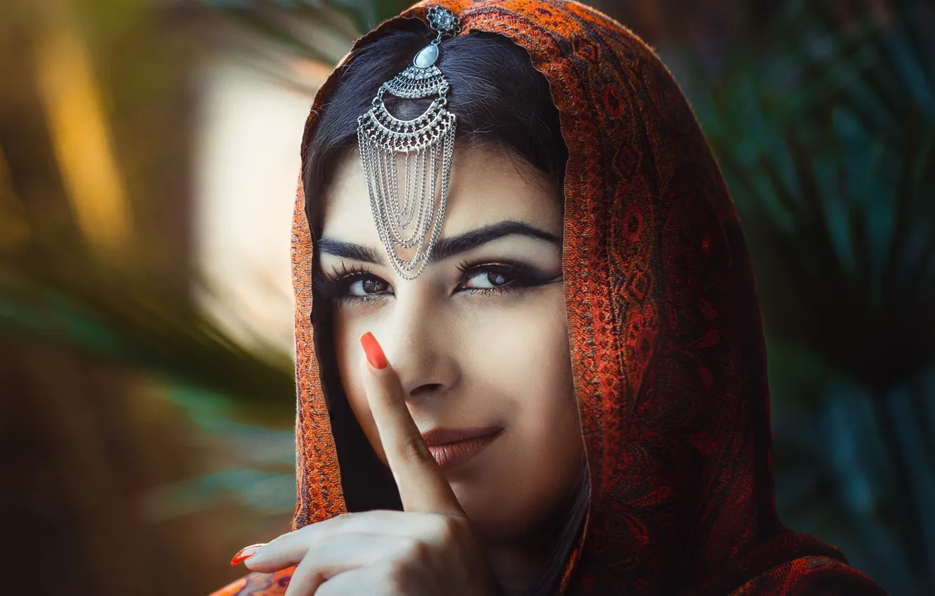 Photo wallpaper look, girl, style, Cape