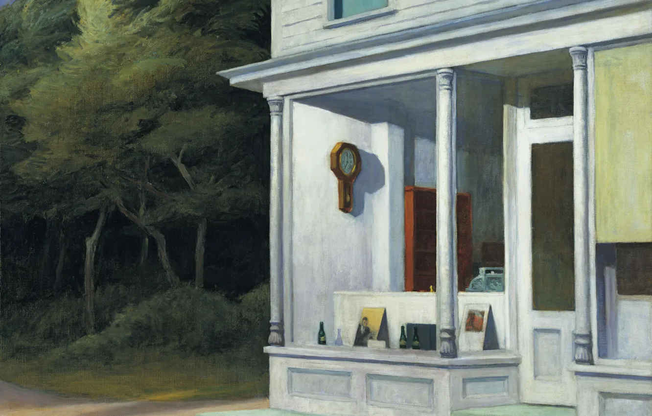 Photo wallpaper 1948, Edward Hopper, Seven A.M.