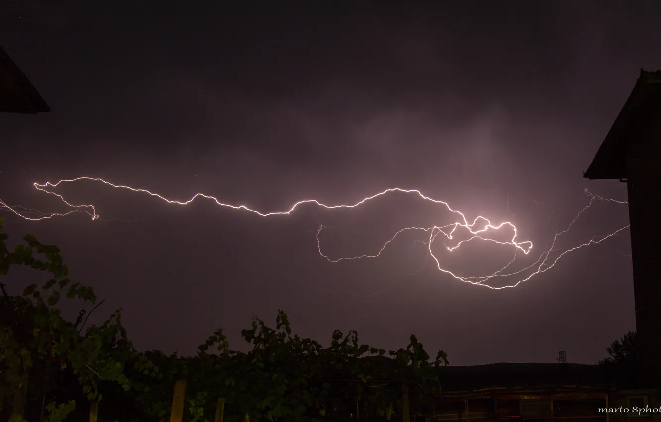 Photo wallpaper dark, light, storm, Storm Clouds, weather