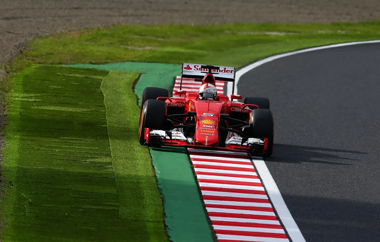 Photo wallpaper Ferrari, Formula 1, Vettel, the front, FAS, SF-15T