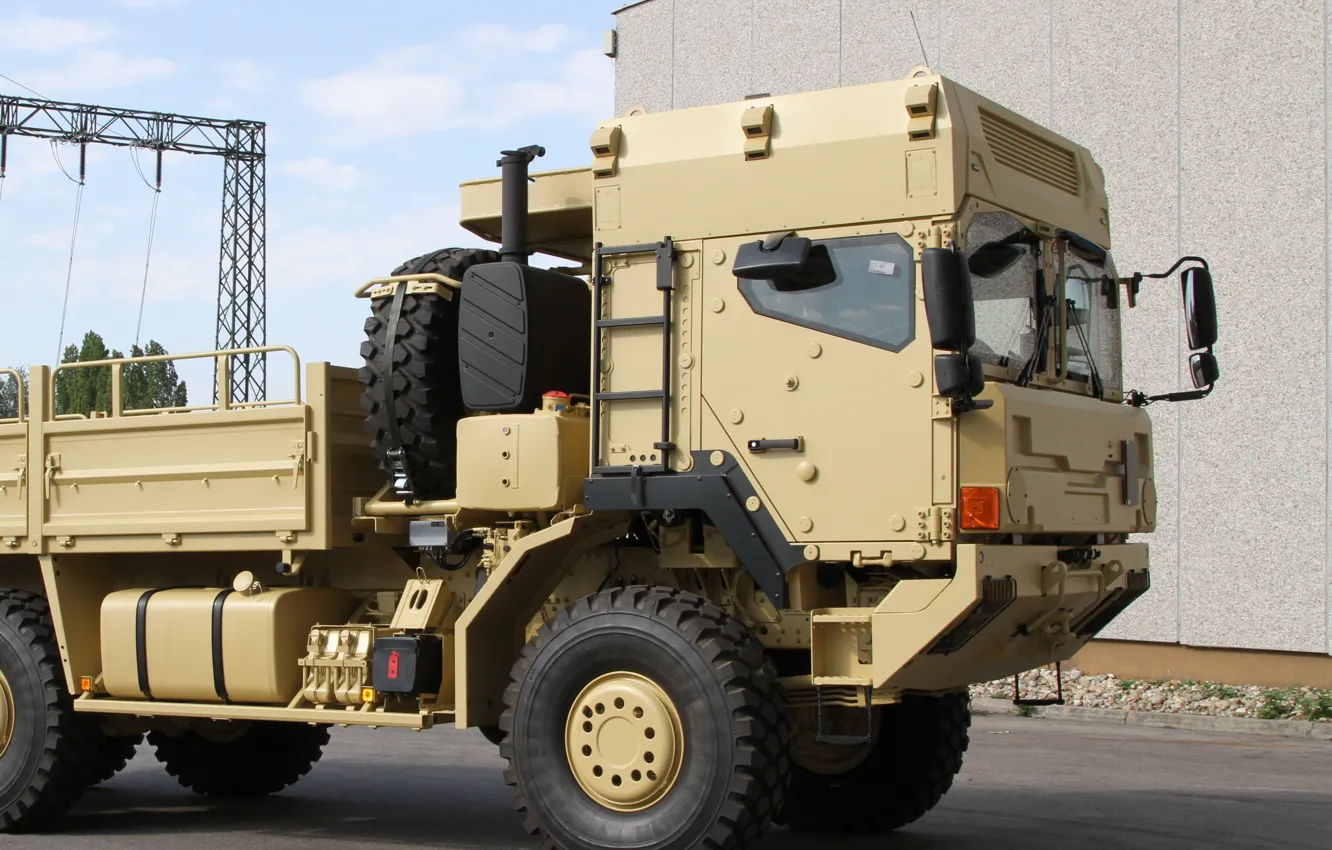 Photo wallpaper weapon, truck, armored, stand, military vehicle, armored vehicle, armed forces, military power