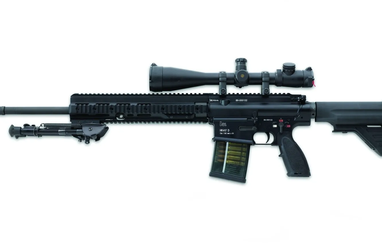 Photo wallpaper weapon, sniper, rifles, hk717 d, telescopic lenses
