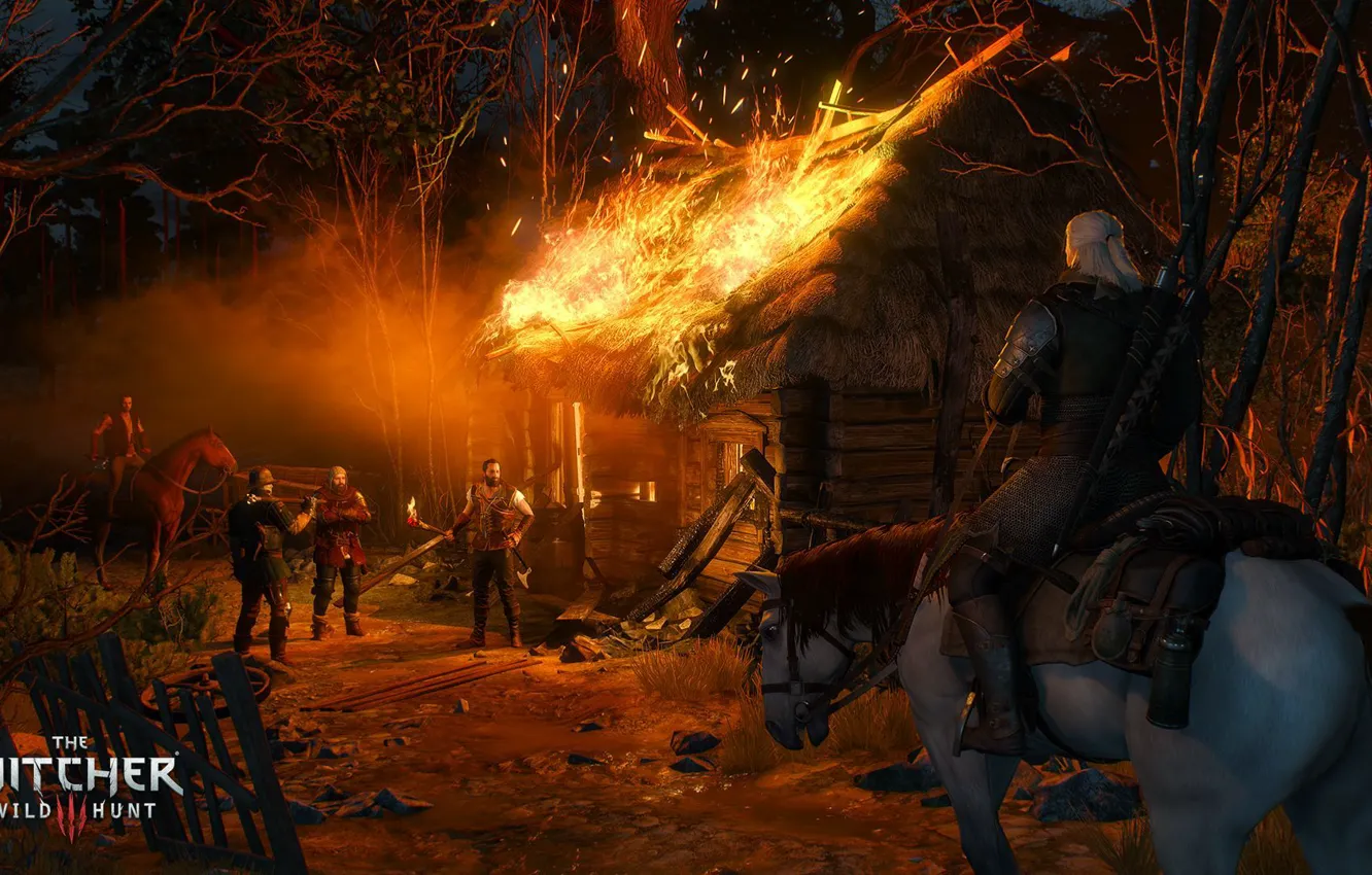 Photo wallpaper the Witcher, rpg, Geralt, the wild hunt, wild hunt, the witcher 3, cd Projekt red