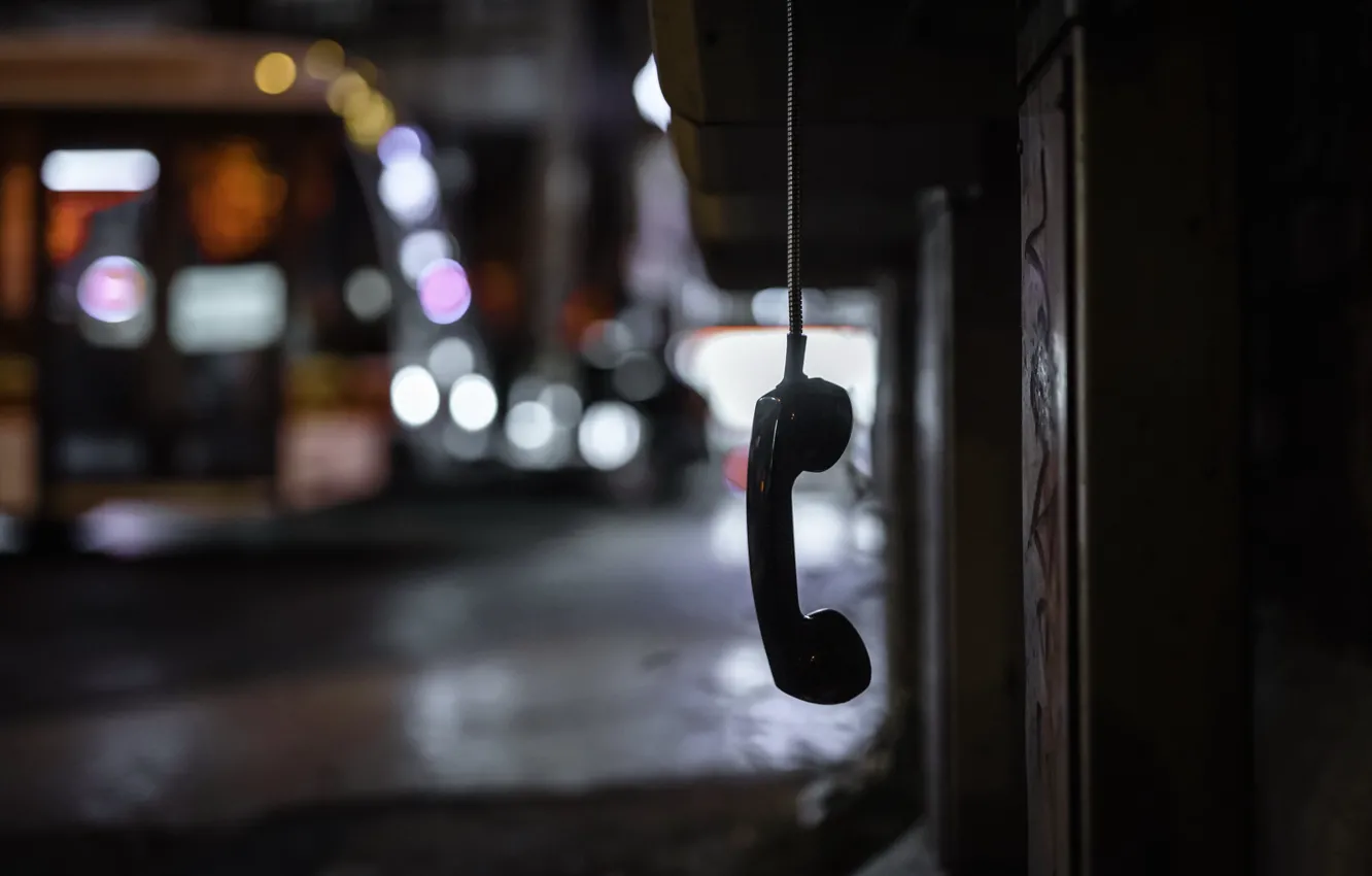 Photo wallpaper the city, street, tube, phone