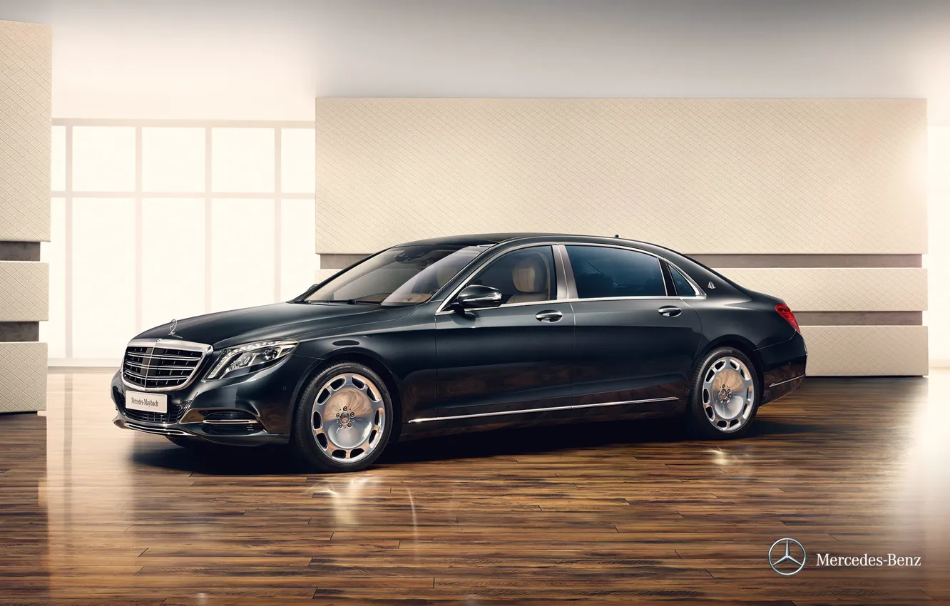 Photo wallpaper Mercedes-Benz, Maybach, Mercedes, Maybach, X222, S-class, 2015