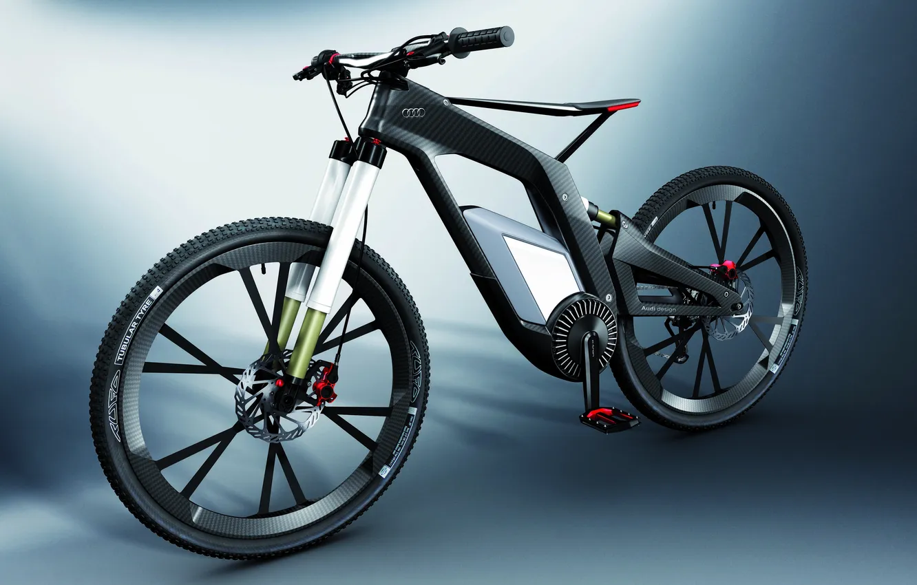 Photo wallpaper bike, hybrid, carbon, two-wheeled vehicle, Audi e-Bike