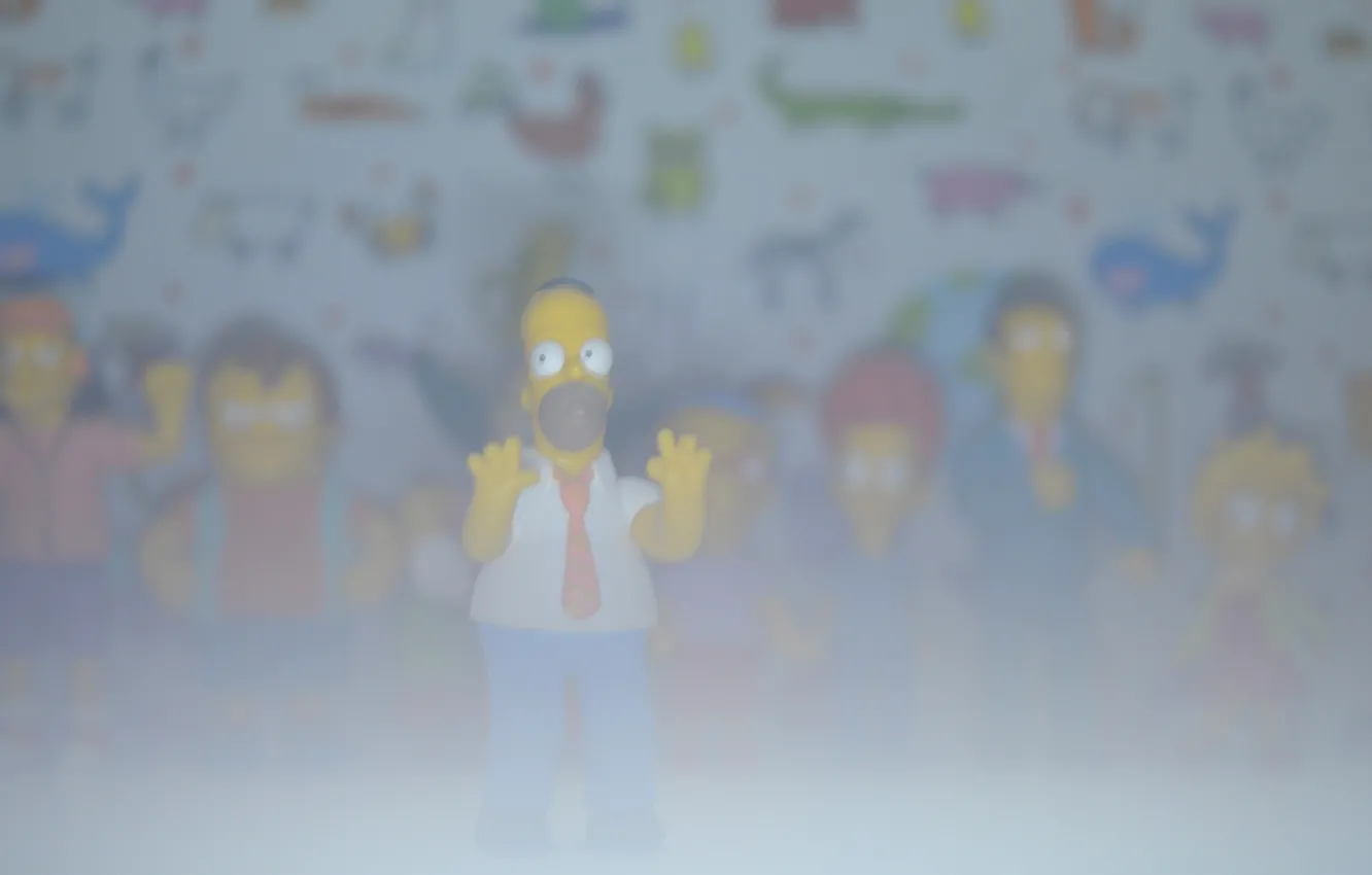 Photo wallpaper The simpsons, Simpsons, theory of light