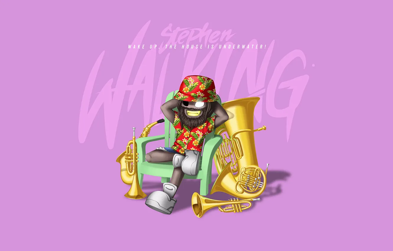 Photo wallpaper Music, Cover, Monstercat, Stephen Walking, Wake Up The House Is Underwater!