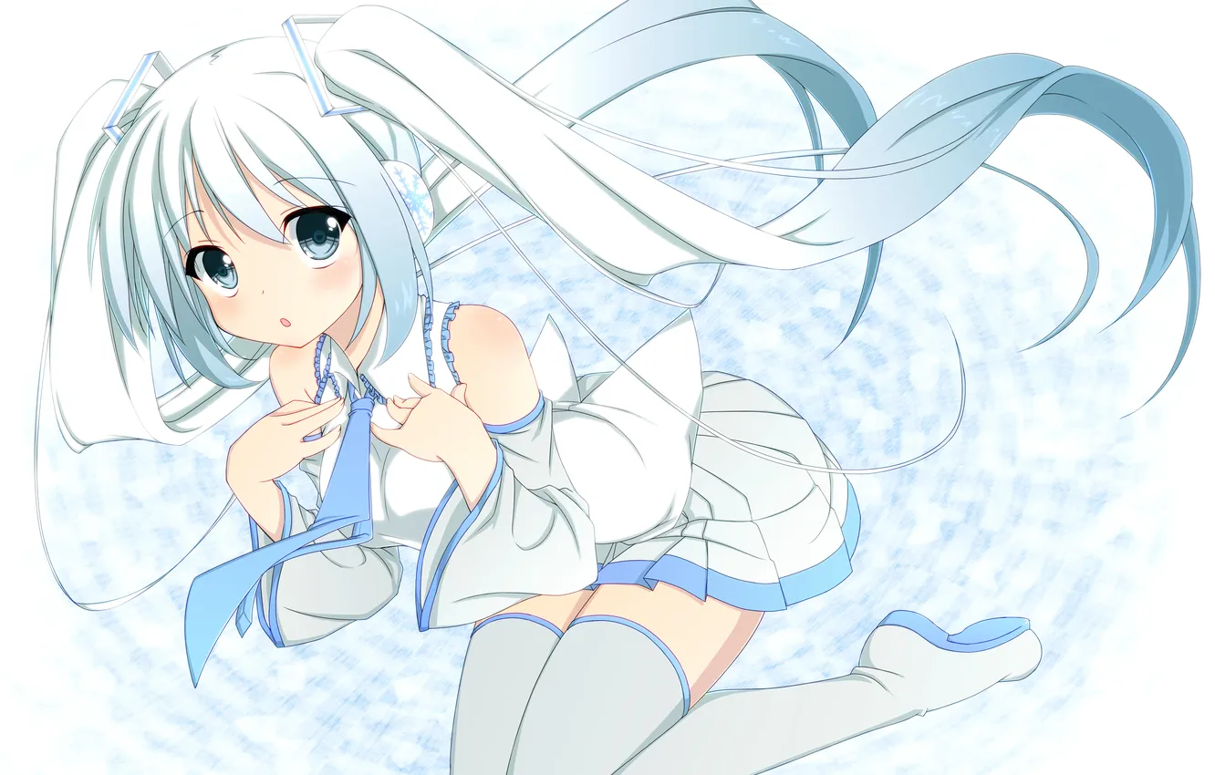 Photo wallpaper vocaloid, hatsune miku, Vocaloid, winter, Hatsune Miku