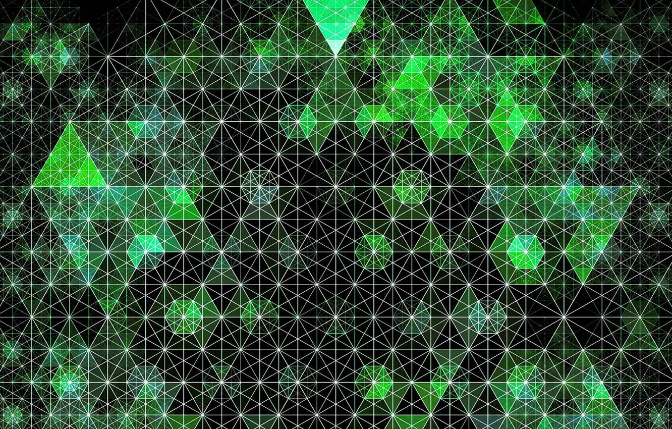 Photo wallpaper pattern, the volume, triangle