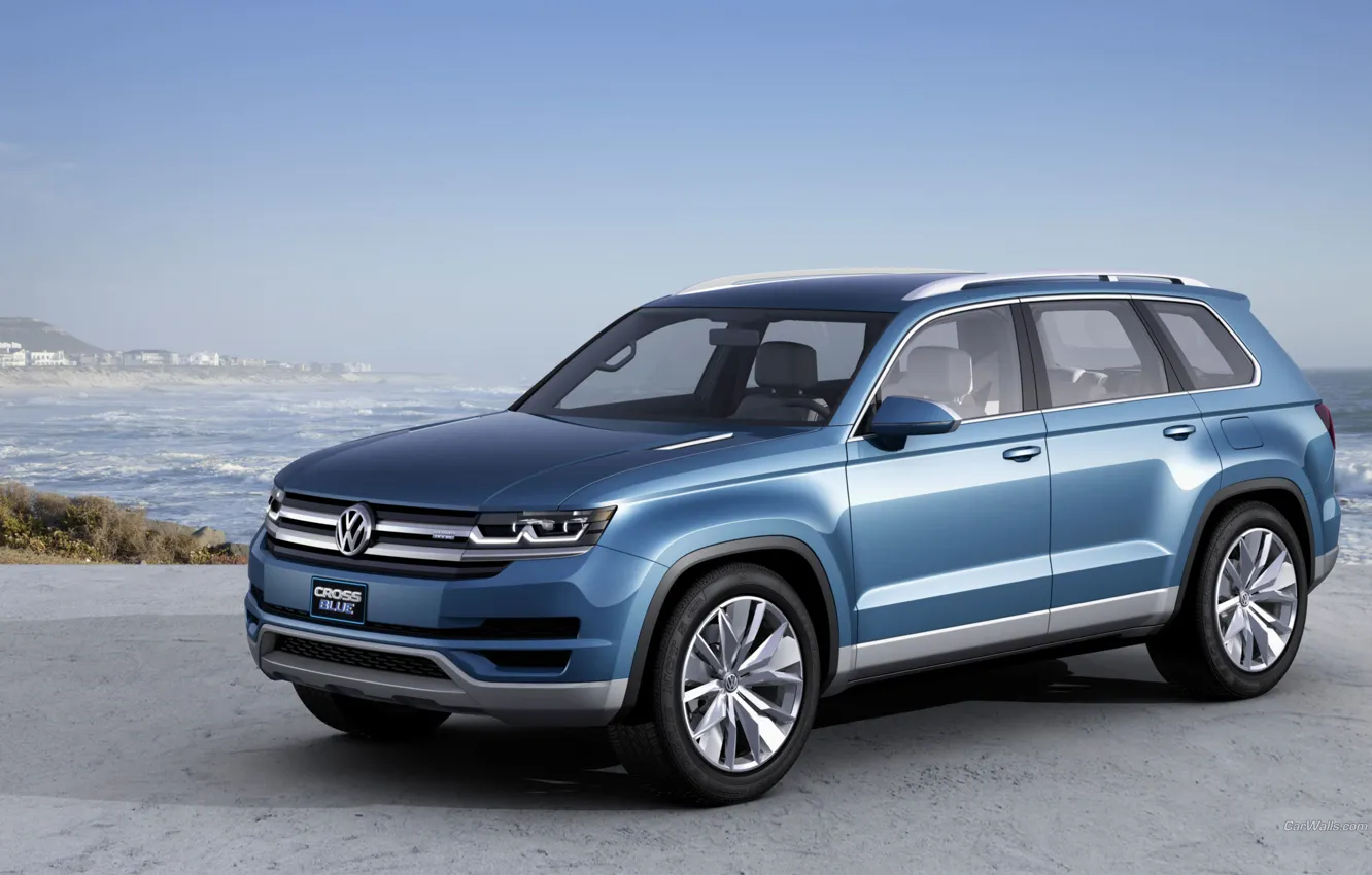 Photo wallpaper sea, the sky, Volkswagen, Crossblue Concept