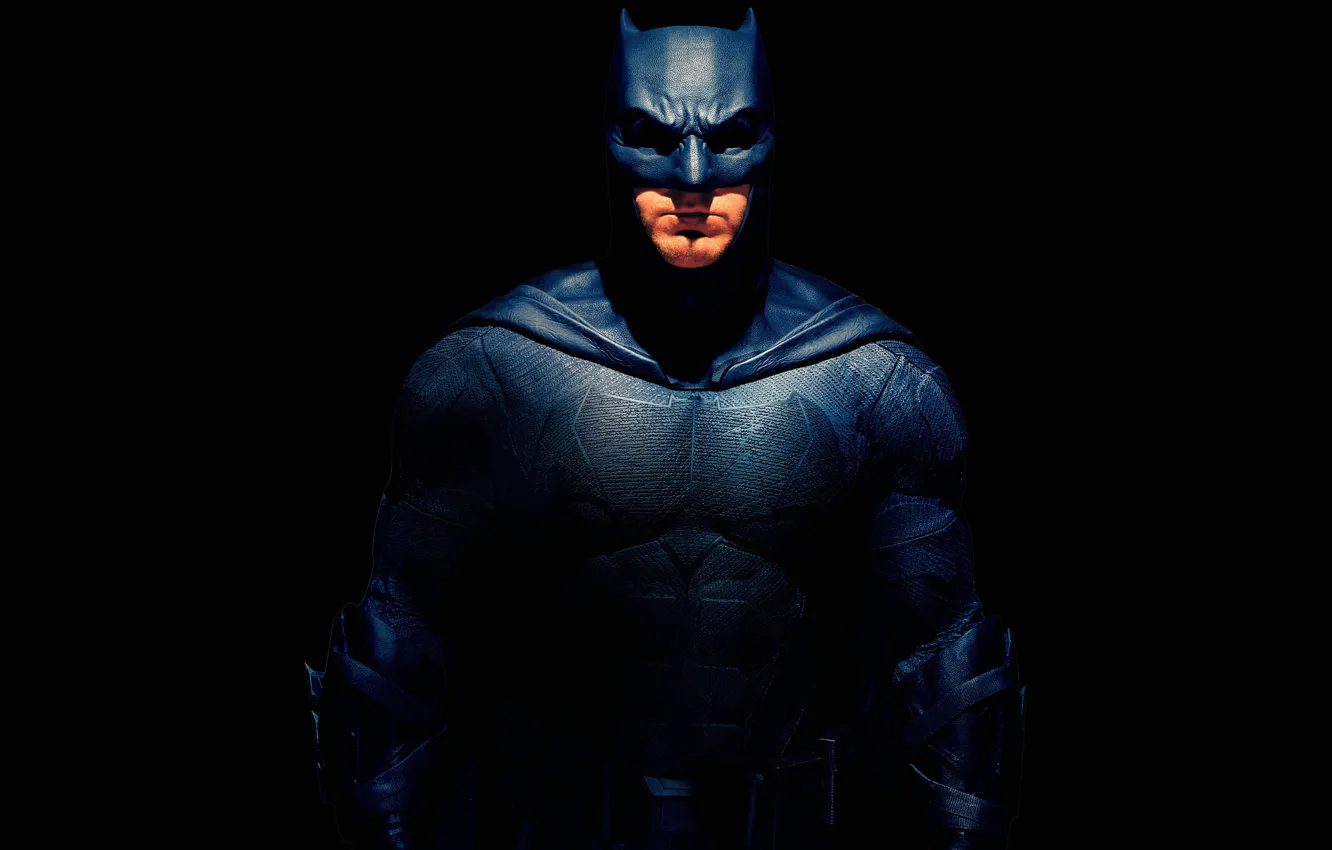 Photo wallpaper mask, costume, black background, Batman, Ben Affleck, comic, Bruce Wayne, Justice League