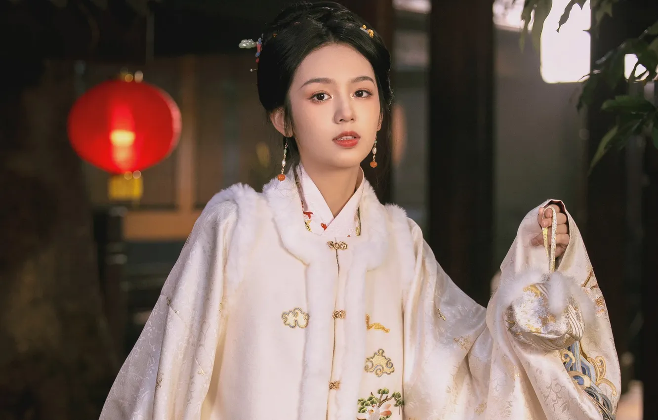 Photo wallpaper girl, style, actress, Zhou Ye, Zhou Ye