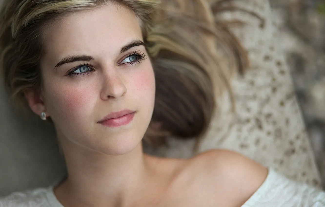 Photo wallpaper eyes, look, girl, sweetheart, lies, beautiful