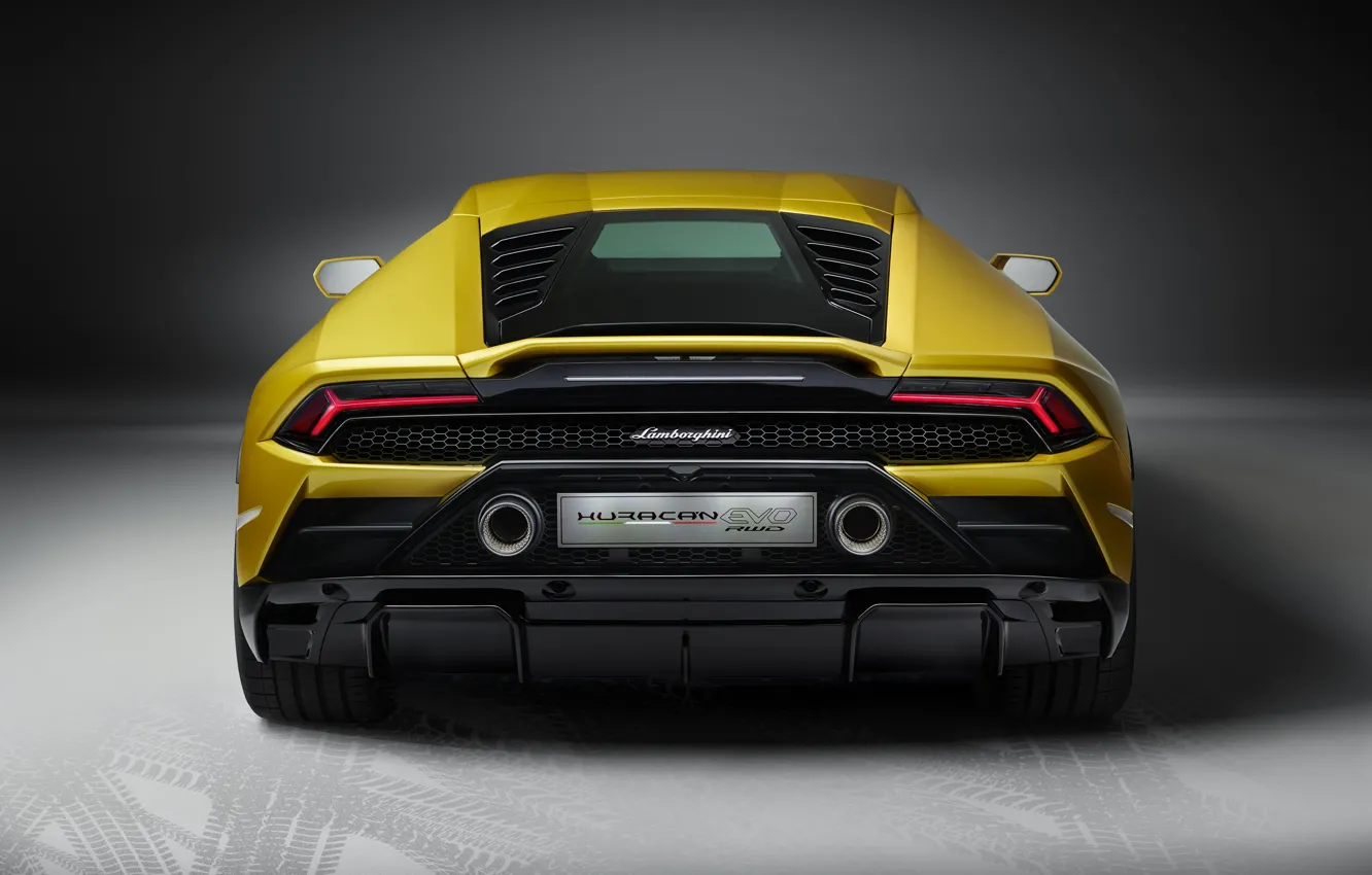 Photo wallpaper Lamborghini, rear view, Huracan, 2020, RWD, Huracan Evo