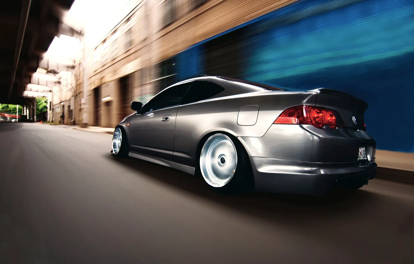 Photo wallpaper road, speed, Acura, RSX