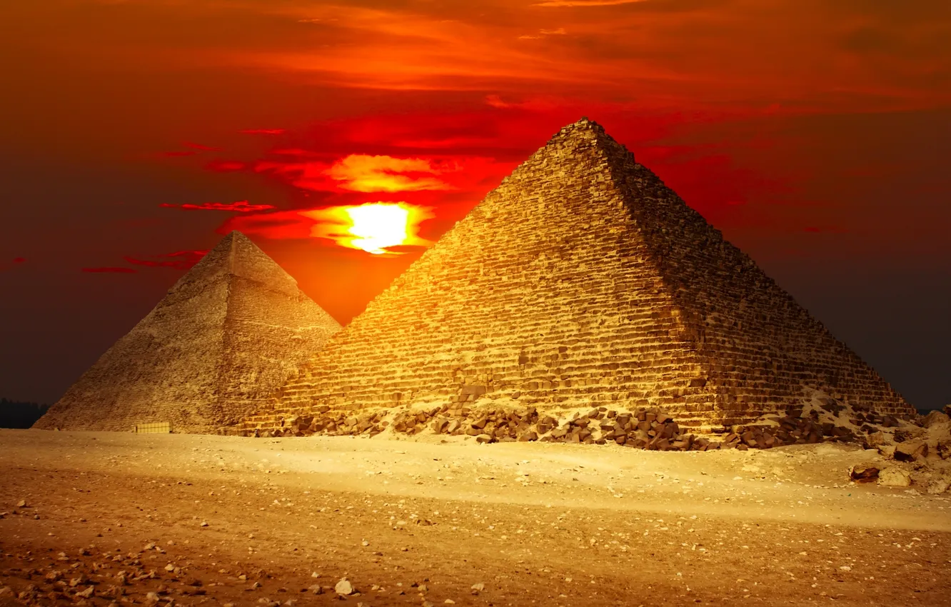 Photo wallpaper sand, sunset, desert, Egypt, desert, sunset, sand, egypt