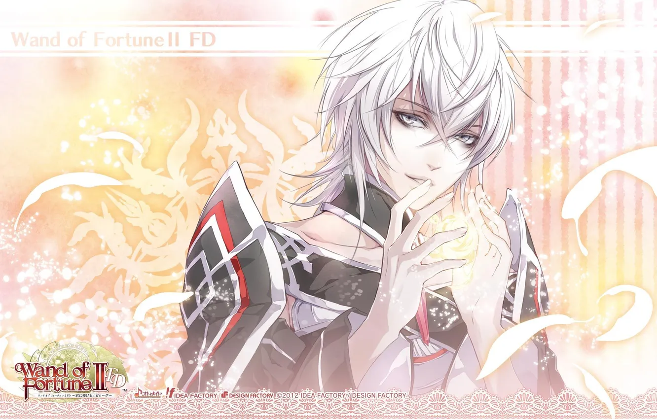 Photo wallpaper smile, guy, game, white hair, wand of fortune, Salo-mon