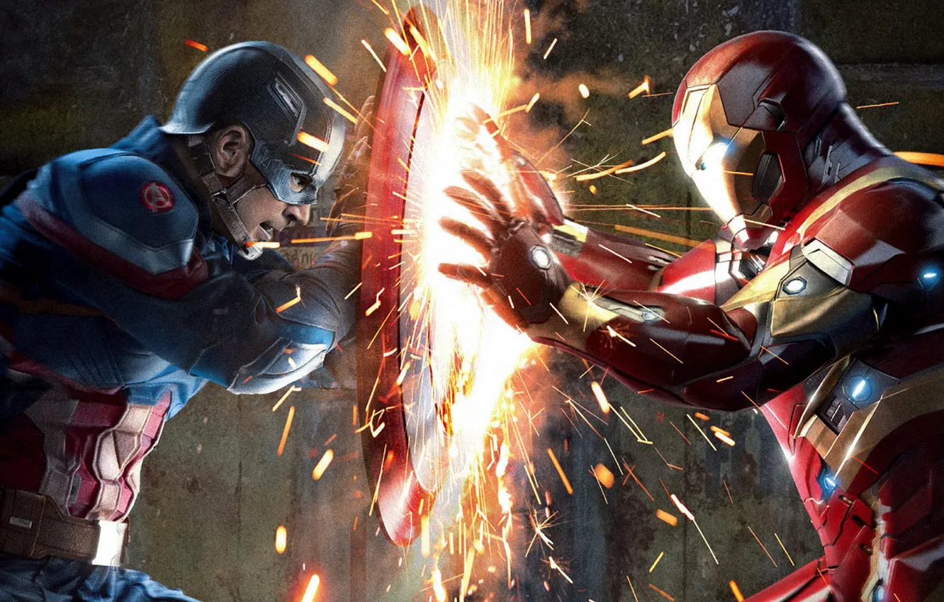 Photo wallpaper captain america, iron man, Stark, Steve, Captain America:Civil War, The first avenger:the Confrontation