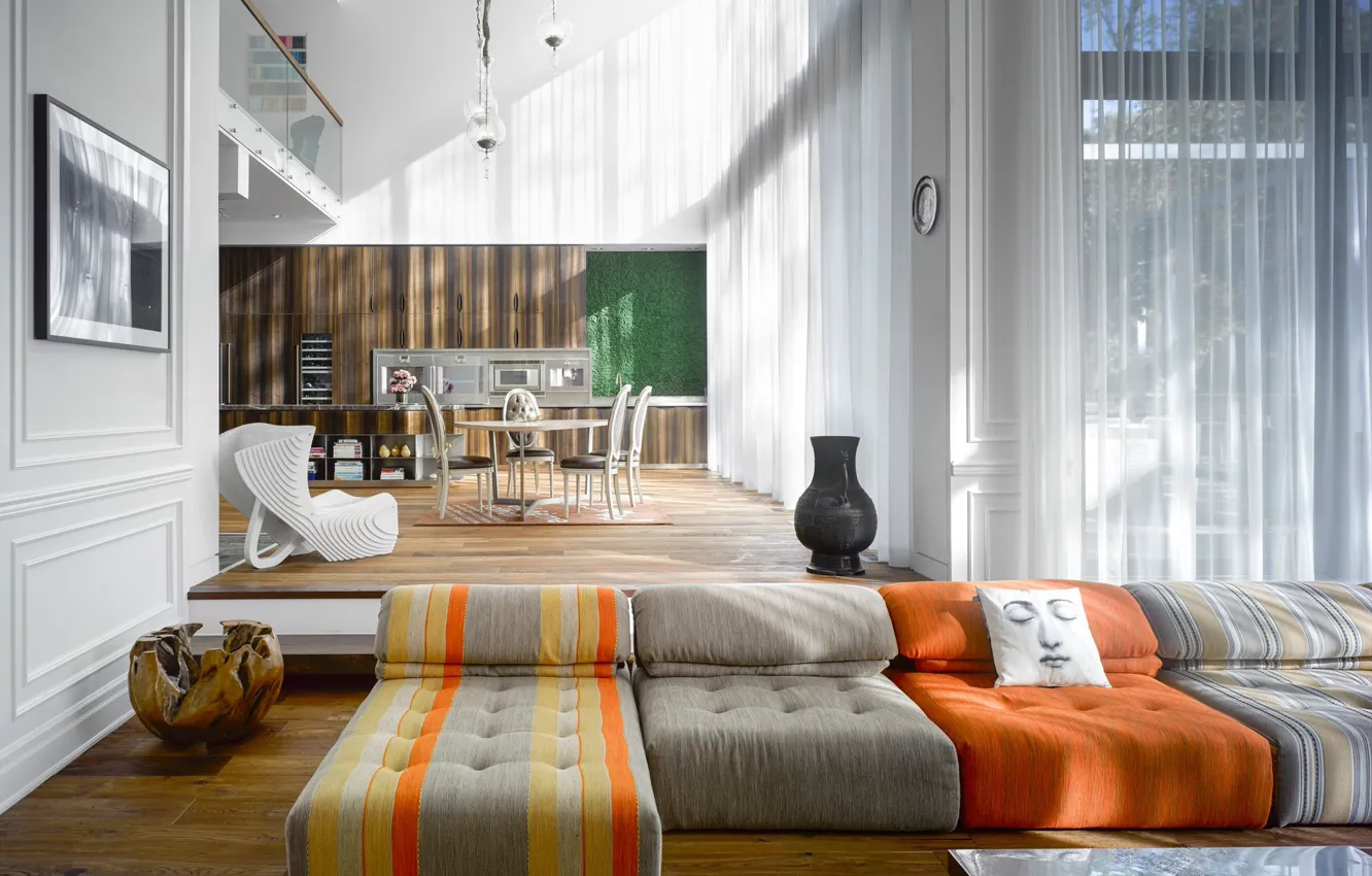 Photo wallpaper Villa, interior, living space, The Aldo House