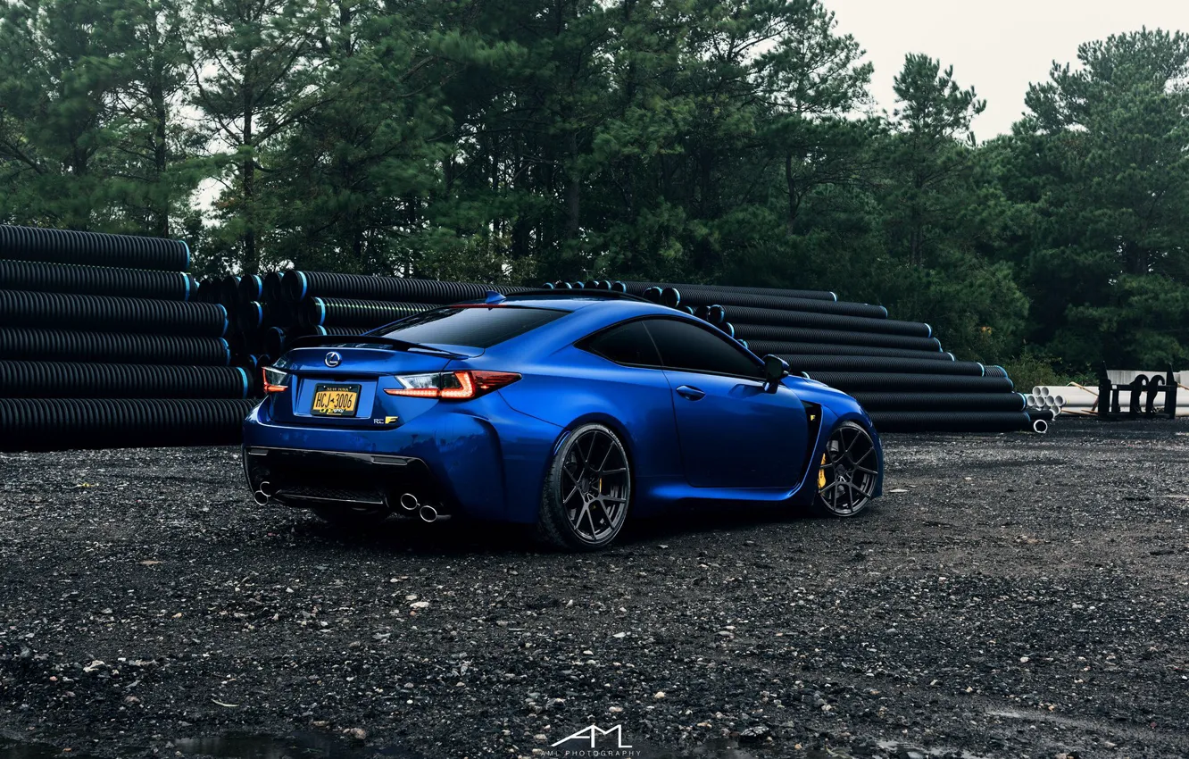 Photo wallpaper Lexus, blue, Lexus, RC