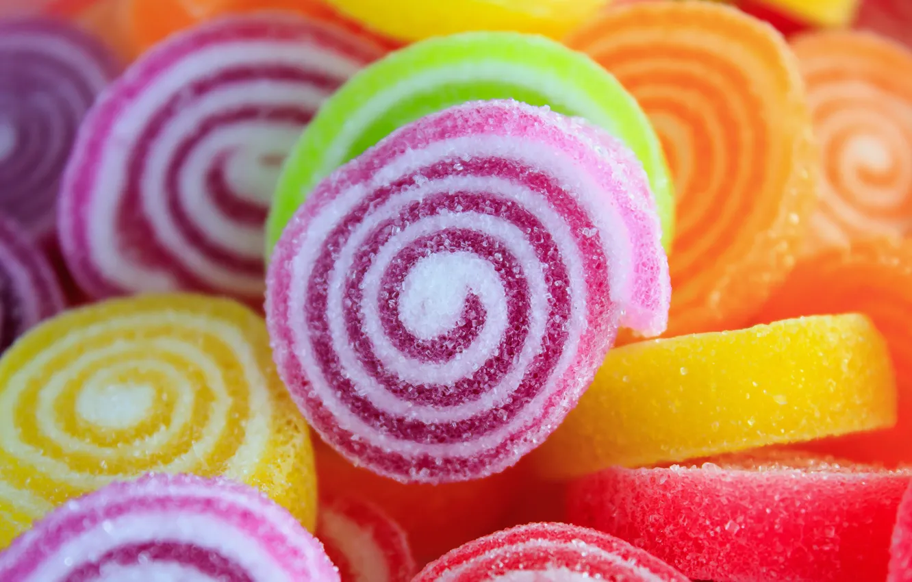 Photo wallpaper sweets, sugar, marmalade