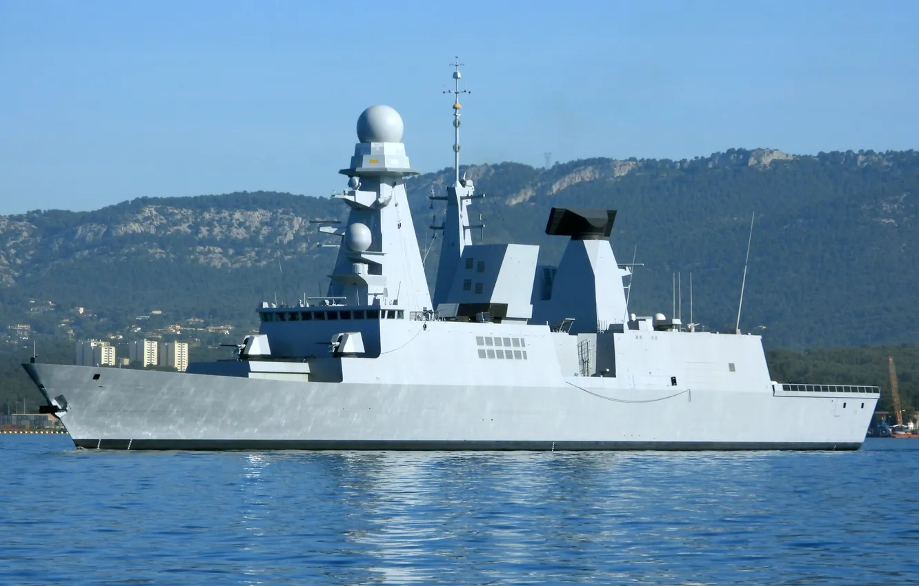 Photo wallpaper frigate, French Navy, D621, Shevalier Paul