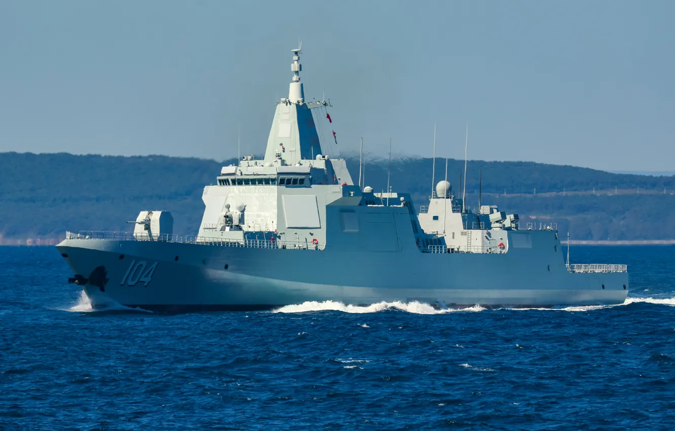 Photo wallpaper China, destroyer, Wuxi