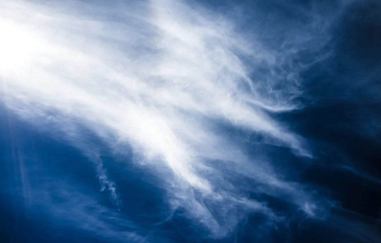 Photo wallpaper the sky, clouds, cirrostratus