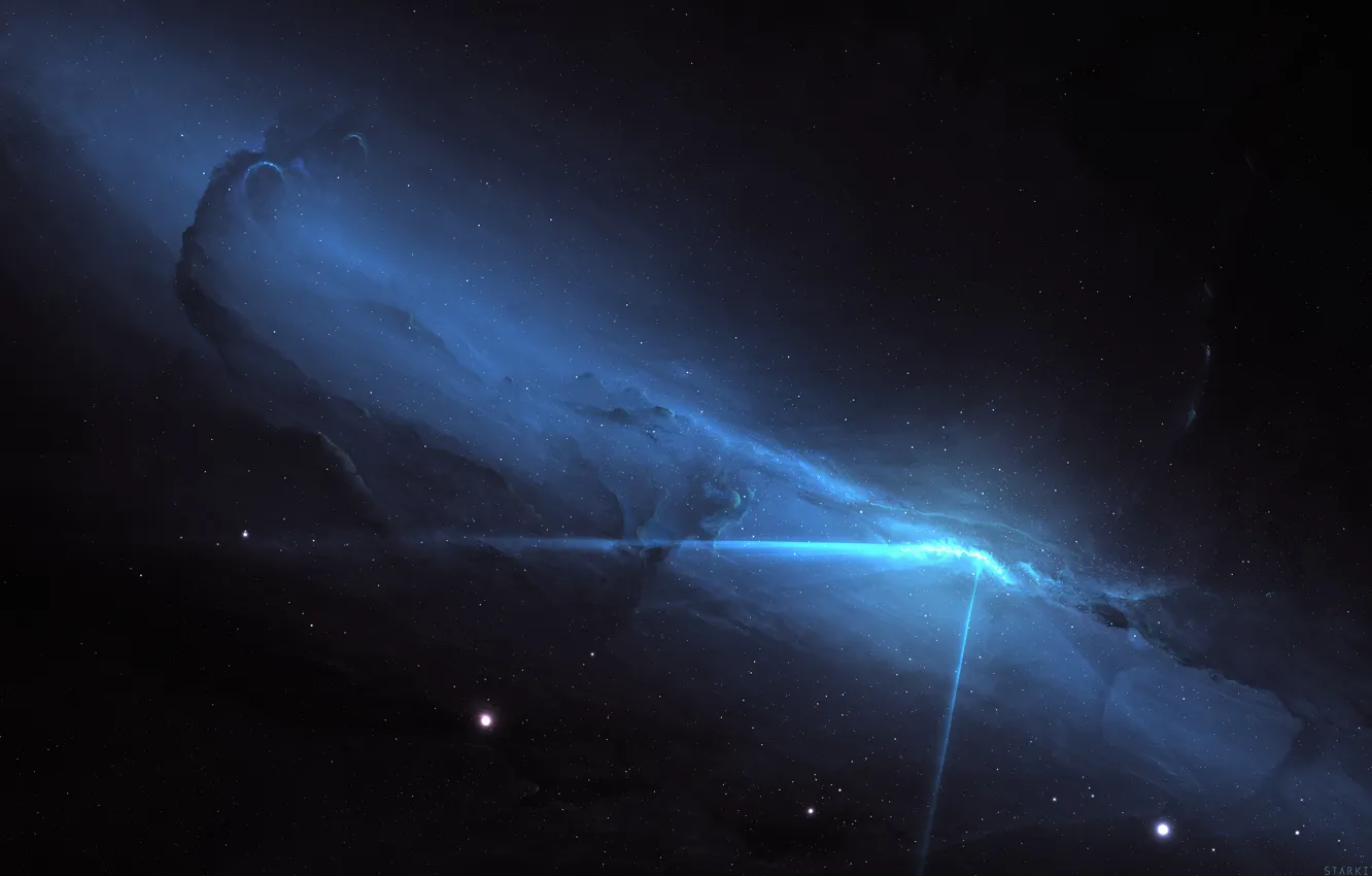 Photo wallpaper space, stars, nebula, fiction, art, space, fantasy, nebula