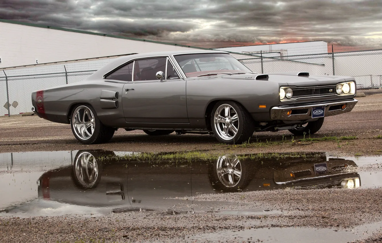 Photo wallpaper Muscle, Plymouth, Super Bee, Hemi, Road Runner, Vehicle, Modified