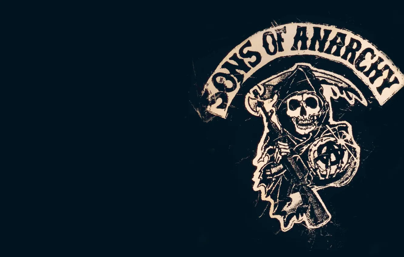 Photo wallpaper minimalism, the series, Sons of anarchy, children of anarchy, sons of anarchy