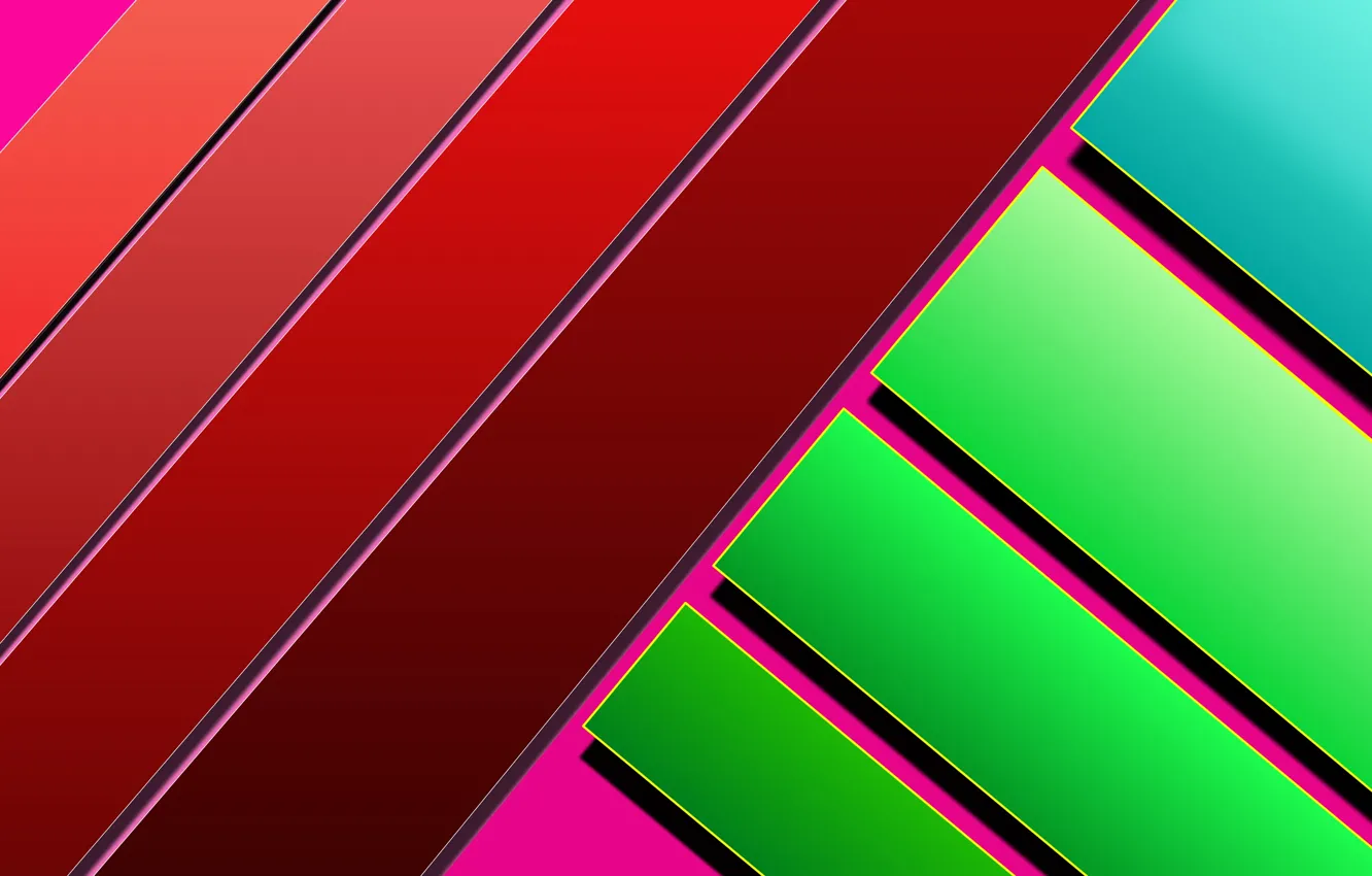 Photo wallpaper line, colored, abstract, different
