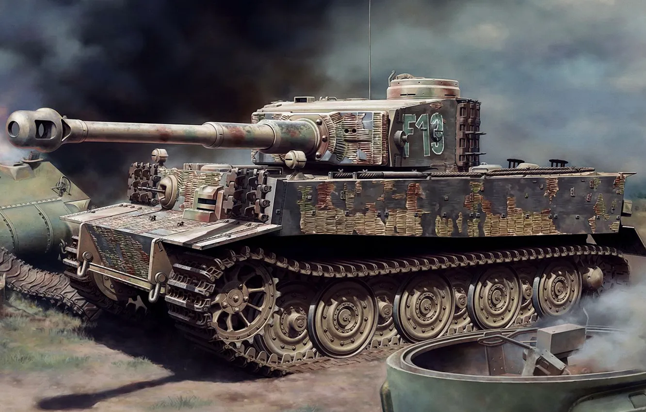 Photo wallpaper Germany, tank, Tiger I, Pz.Kpfw.VI, panzerwaffe, Heavy, Sd.Car.181, Pz.Kpfw.VI Ausf.E