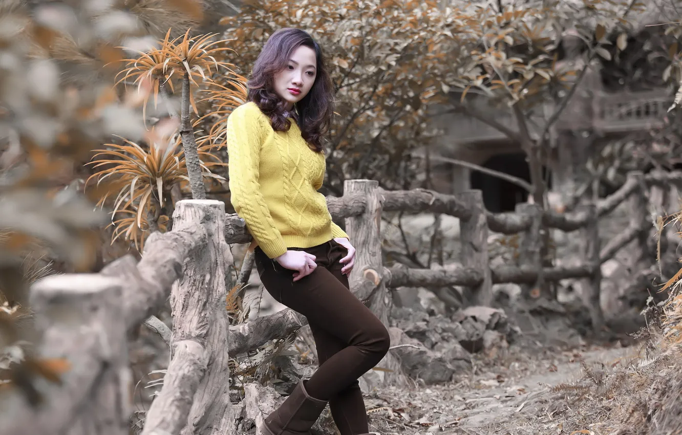 Photo wallpaper girl, background, Vigo