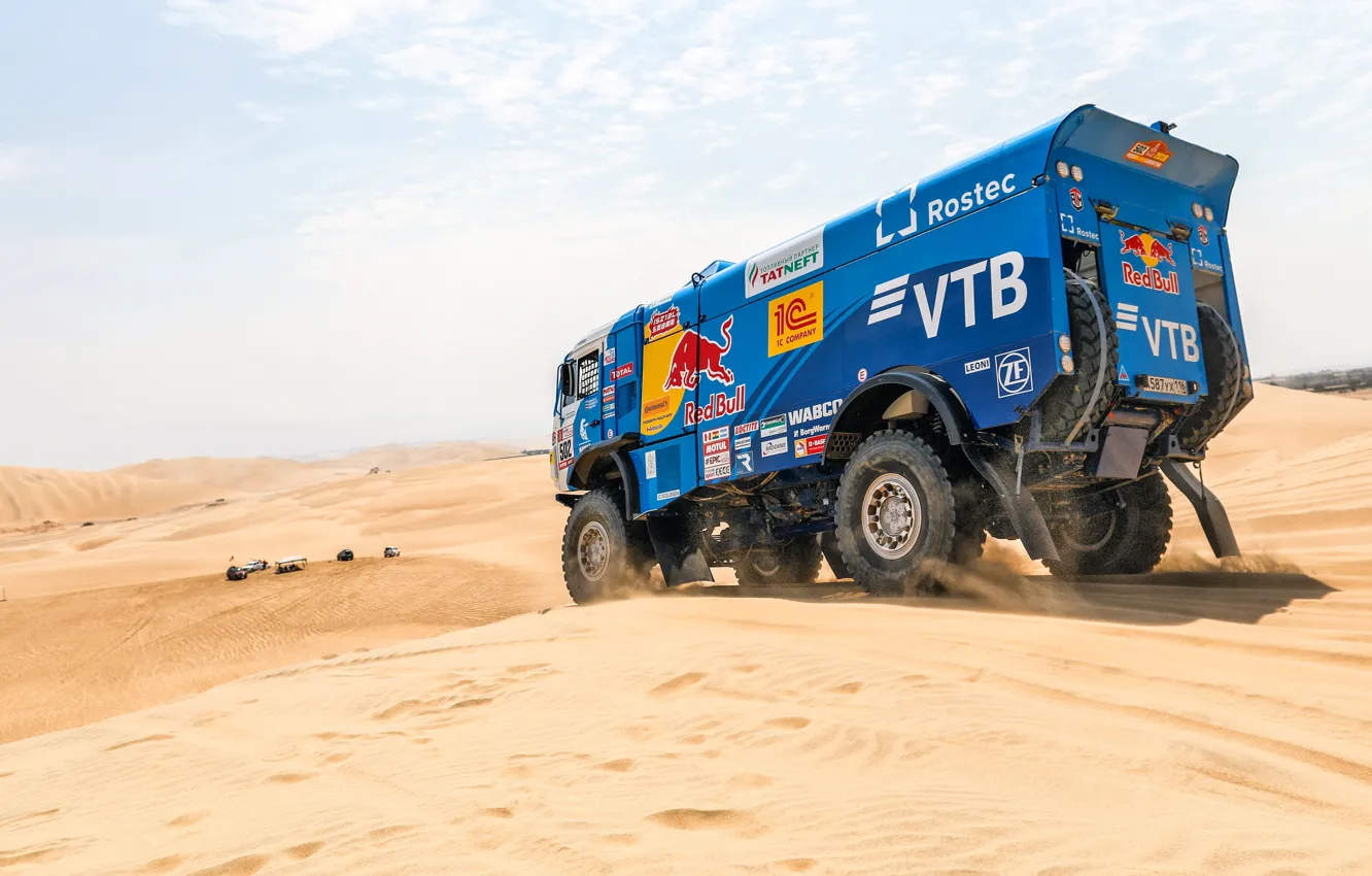 Photo wallpaper sand, machine, auto, race, sport, speed, dunes, Truck