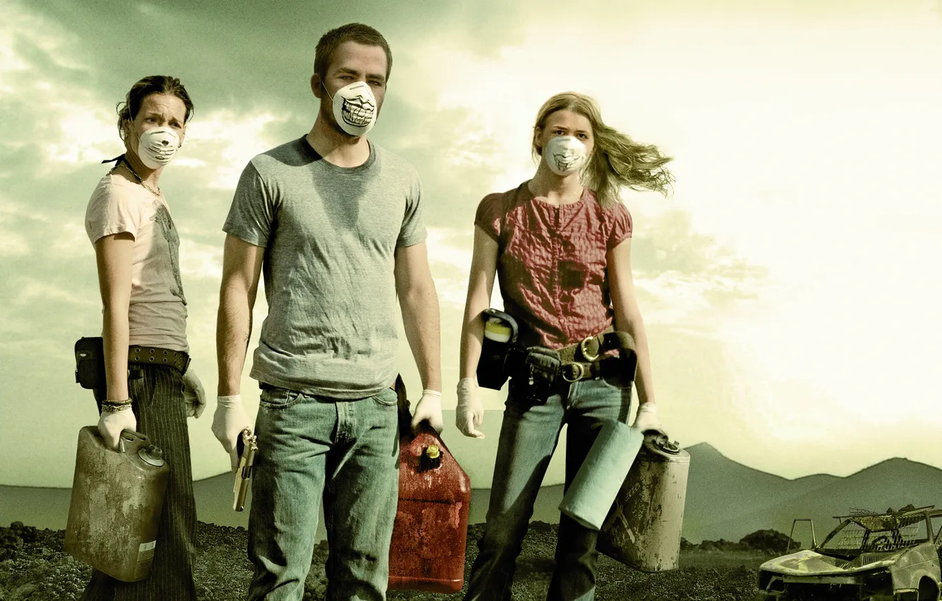 Photo wallpaper Chris Pine, Emily VanCamp, Piper Perabo, Media, Remember:the infected—so dead, Carriers