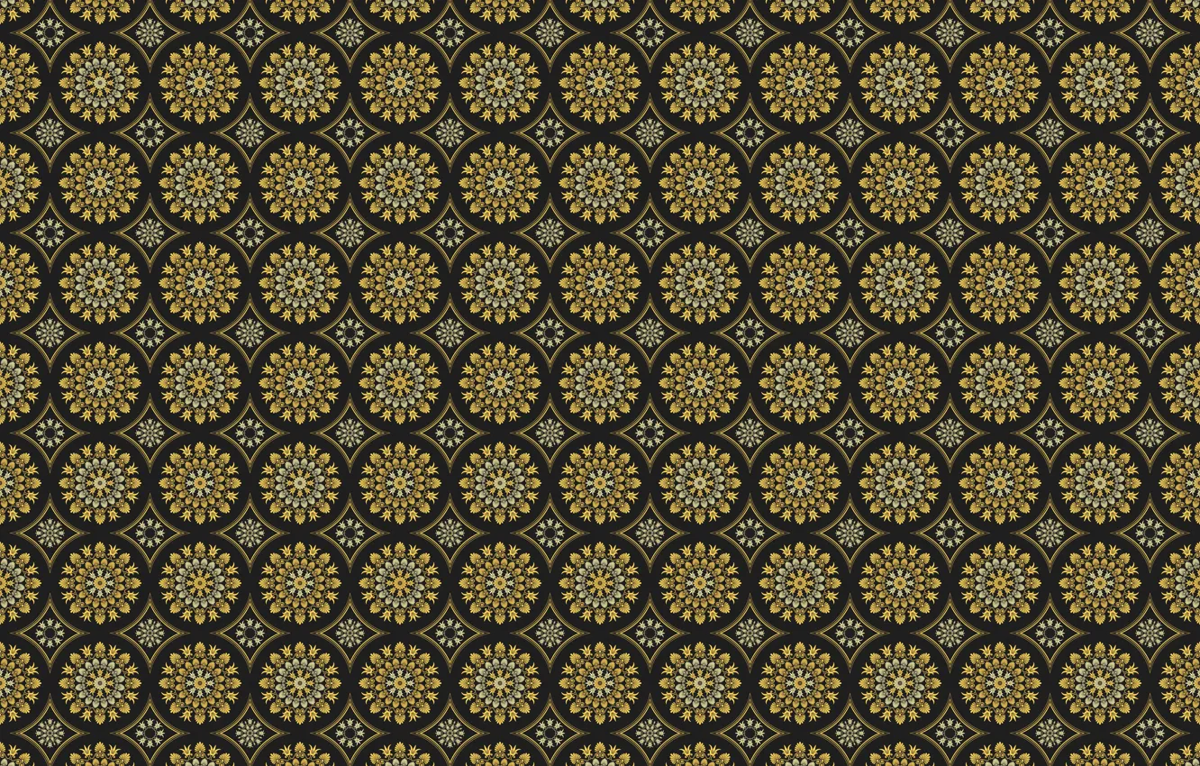 Photo wallpaper circles, pattern, ornament