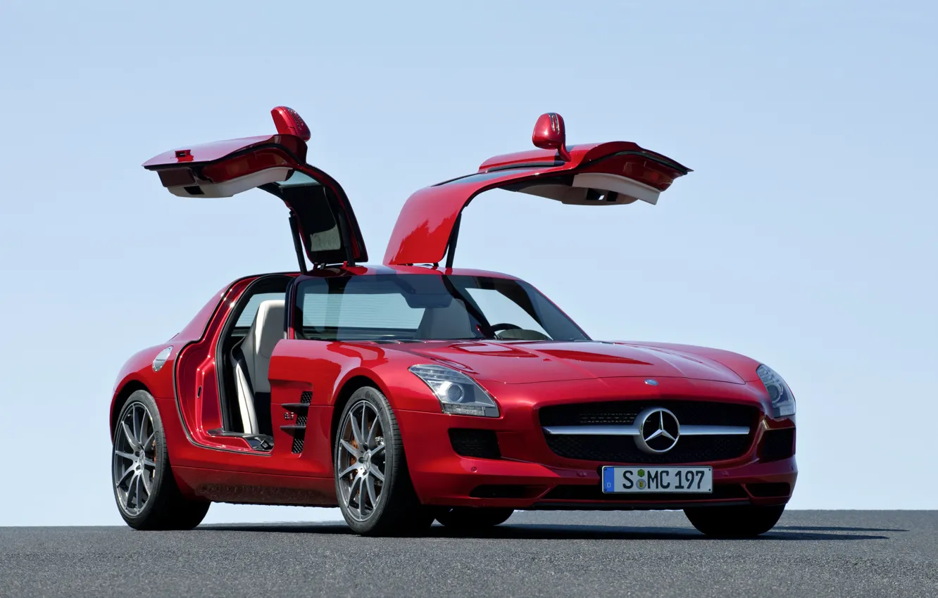 Photo wallpaper Mercedes-Benz, Mercedes, AMG, 2014, C197, SLS 63