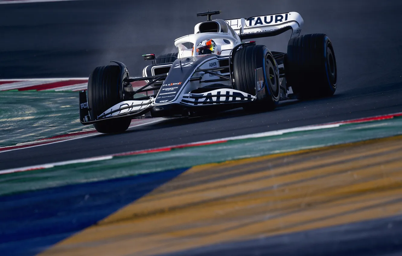 Photo wallpaper Formula 1, Formula 1, racing car, racing car, 2022, Formula 1 car, Scuderia AlphaTauri, AlphaTauri …
