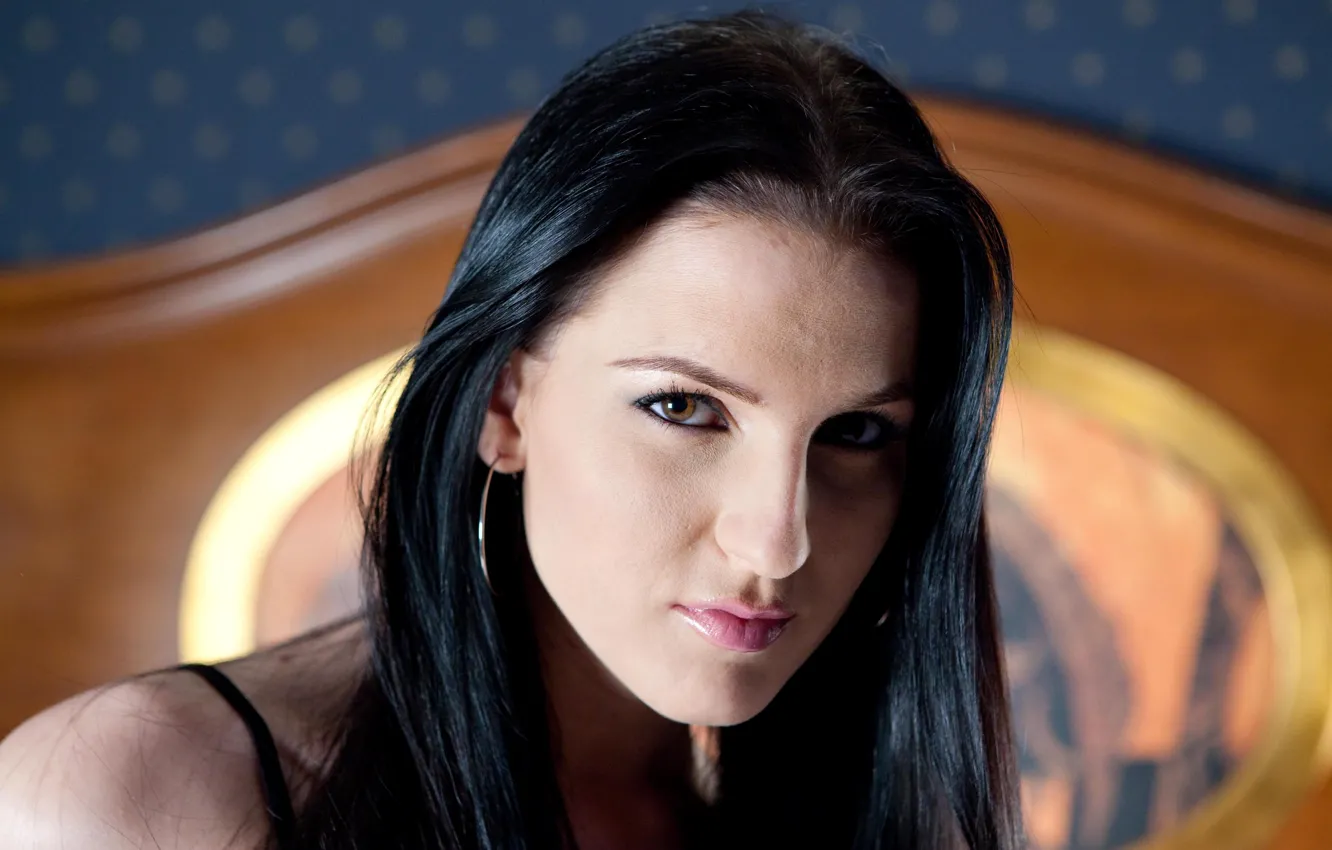 Photo wallpaper model, portrait, close up, make up, Walleria