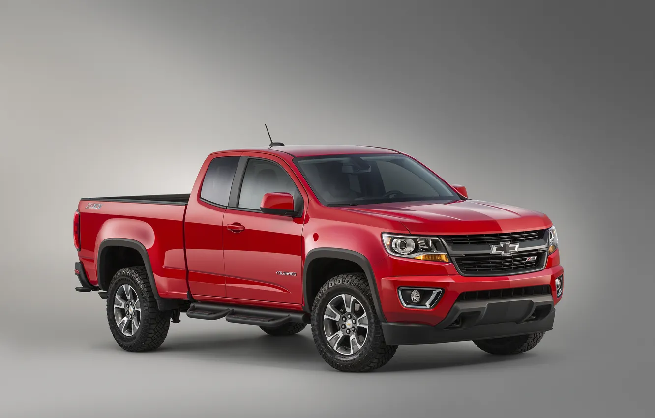 Photo wallpaper red, Chevrolet, jeep, Chevrolet, Colorado, pickup, Colorado, Z71