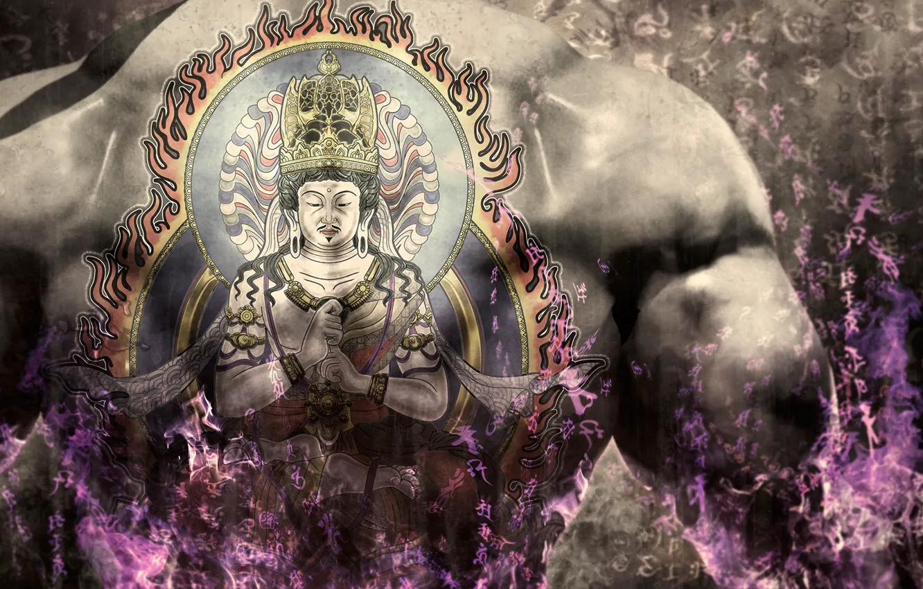 Photo wallpaper games, tattoo, back, devil's third