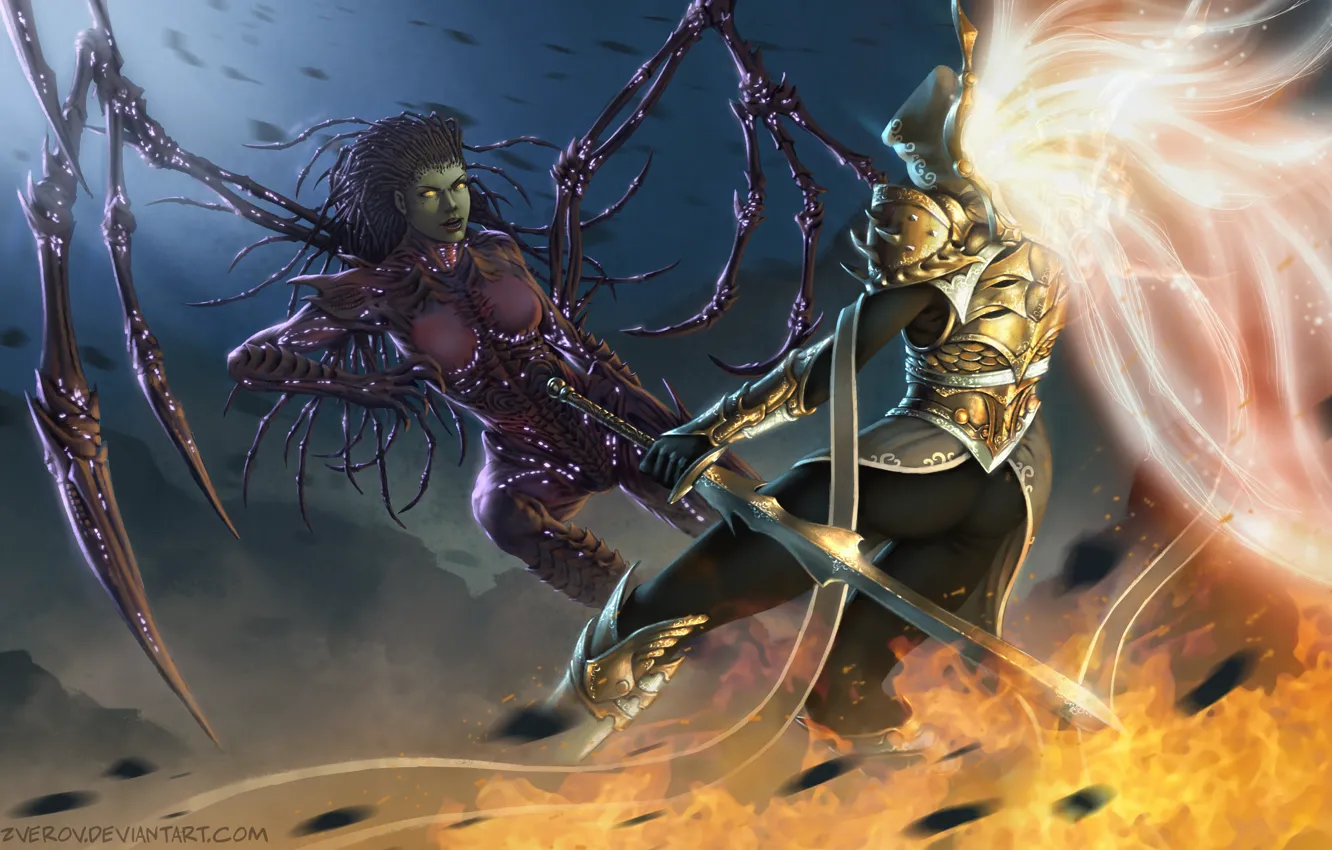 Photo wallpaper starcraft, diablo, Characters, Heroes of the Storm, fight war