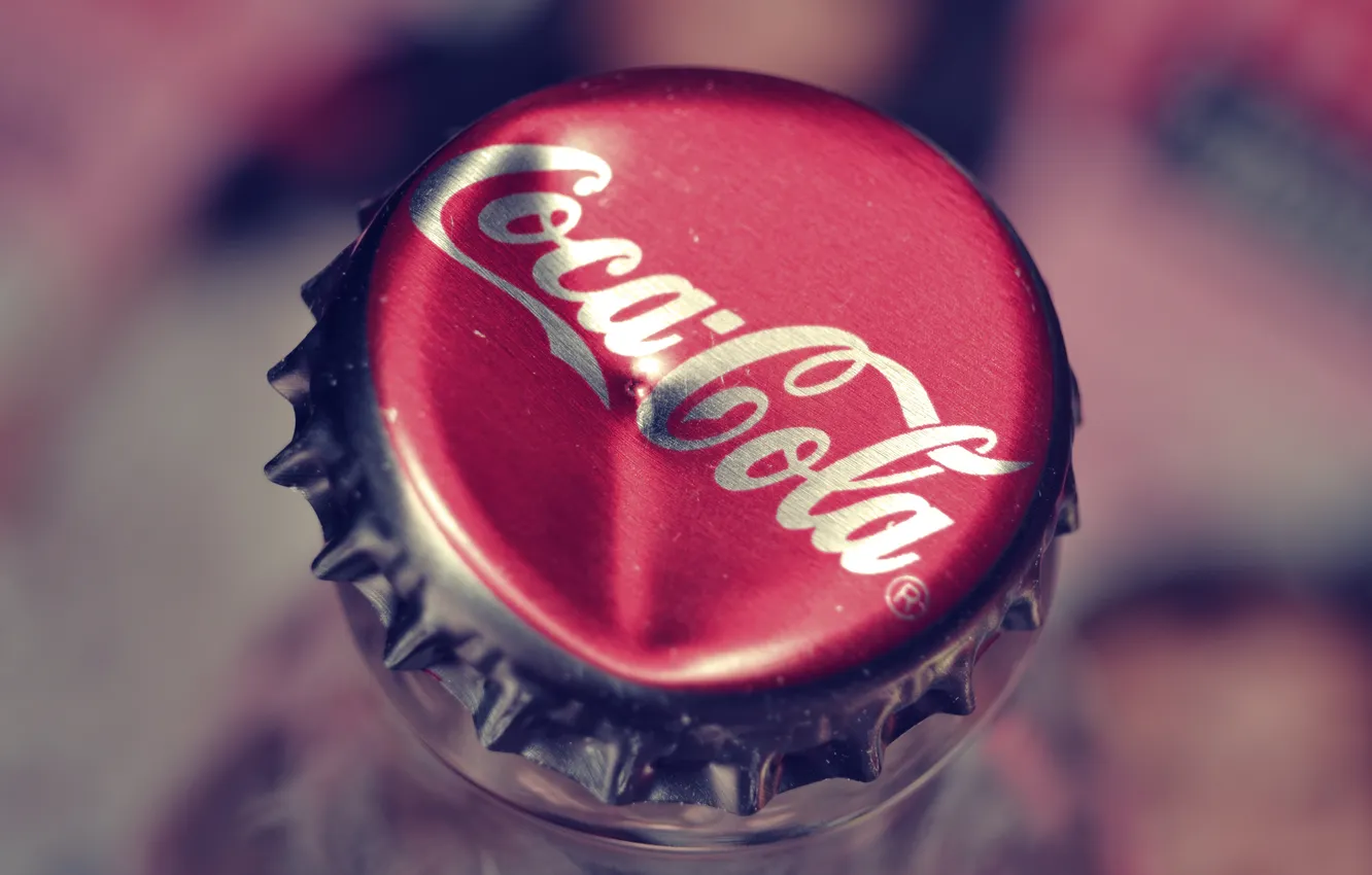 Photo wallpaper macro, coca cola, cola, Coca Cola