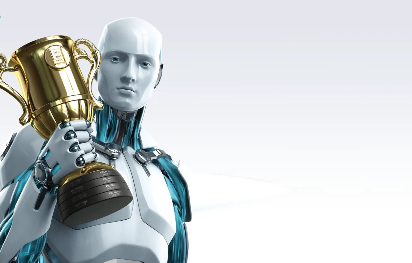 Photo wallpaper robot, antivirus, ESET, NOD32