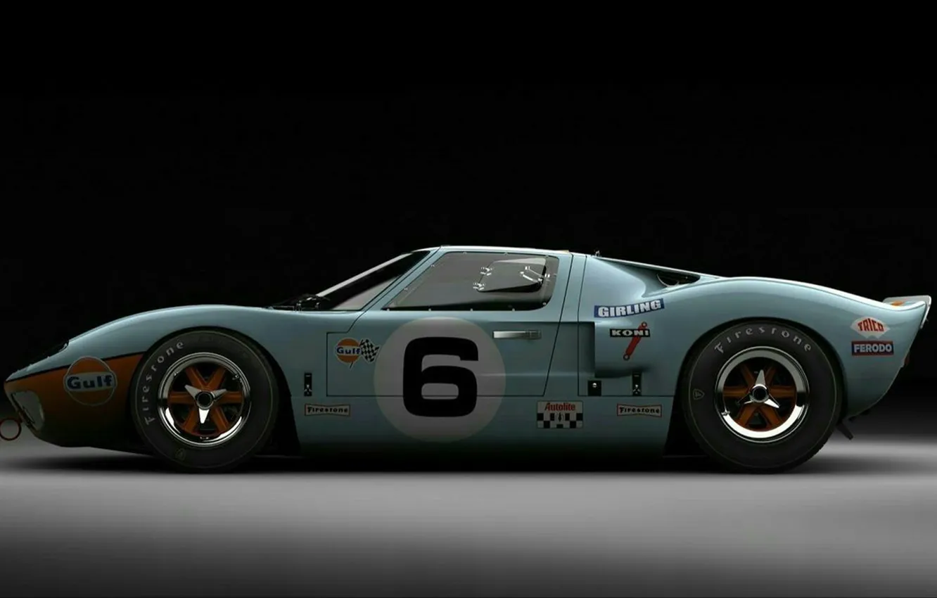 Photo wallpaper car, fast, racing car, Ford GT40