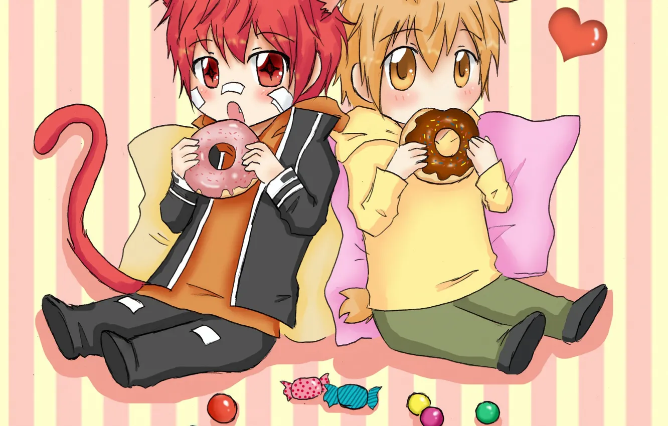 Photo wallpaper boy, kitty, Bunny, katekyo Hitman reborn, Teacher mafia Reborn